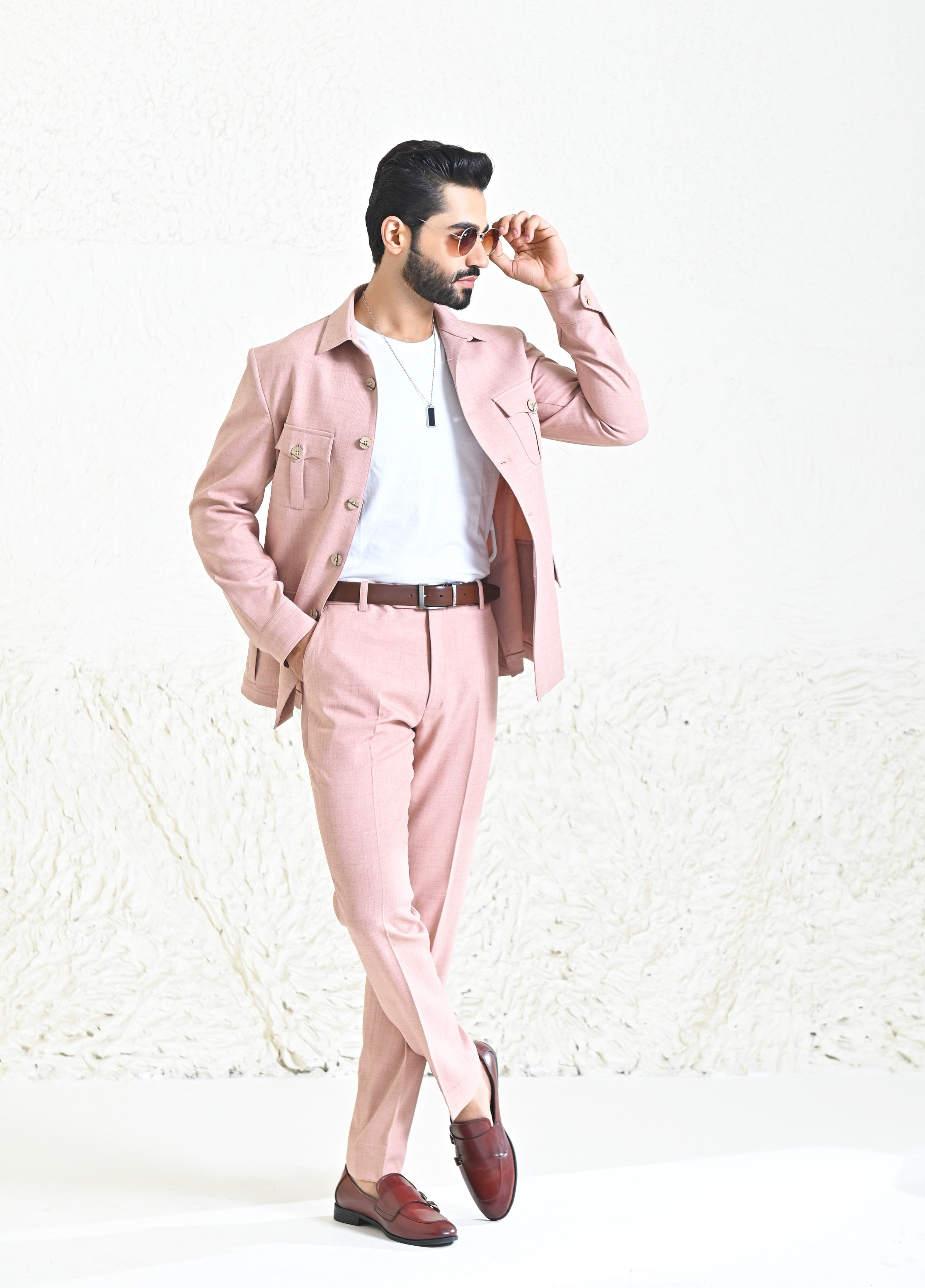 Pink co ord suit hotsell