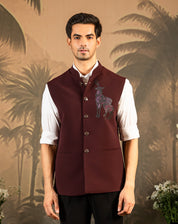 Wine Jacket with Designer motif