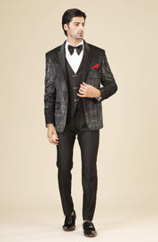 Elegant Black Designer Suit - High-End Fashion