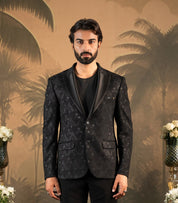 Men's Black Blazer - Comfortable and Stylish
