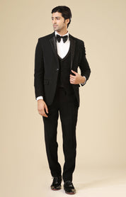 Men's Black Tuxedo - Sophisticated and Stylish

