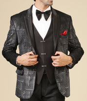 Stylish Black Designer Suit - Perfect for Weddings and Formal Occasions

