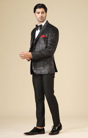 Men's Black Designer Suit - Sophisticated and Stylish
