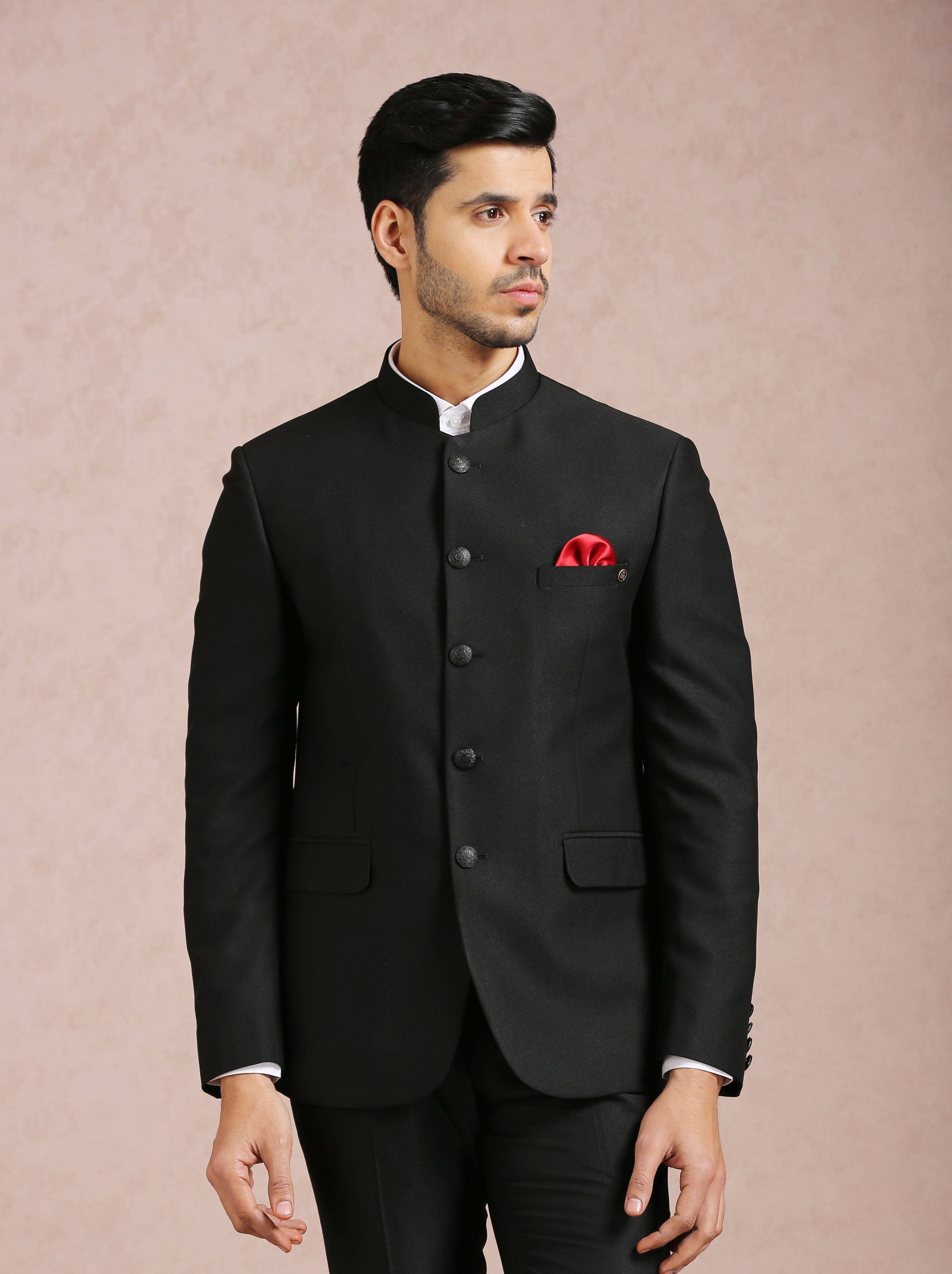 Black bandhgala Blazer