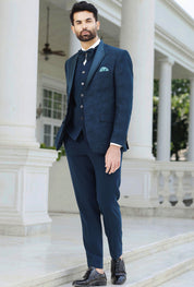 Teal tuxedo Suit