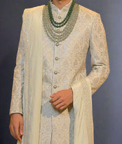 Pista Silk Indo-Western With Duppata