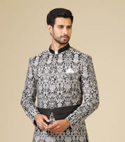 Jacquard Black Indo Western