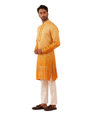 Yellow Ombre Effect kurta set