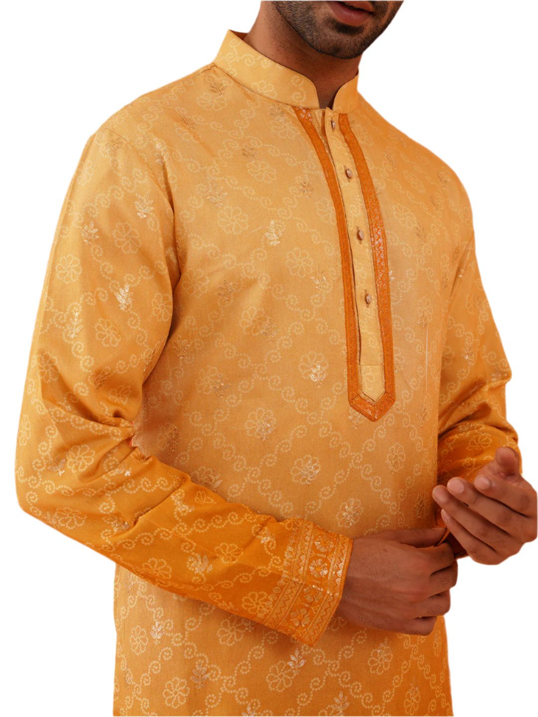 Yellow Ombre Effect kurta set