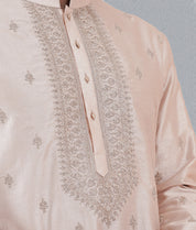 Light Pink Kurta Set with Dori Work