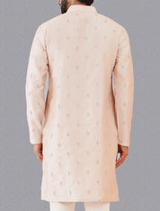 Light Pink Kurta Set with Dori Work