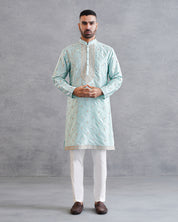 Sky Blue Embroidered Kurta Set