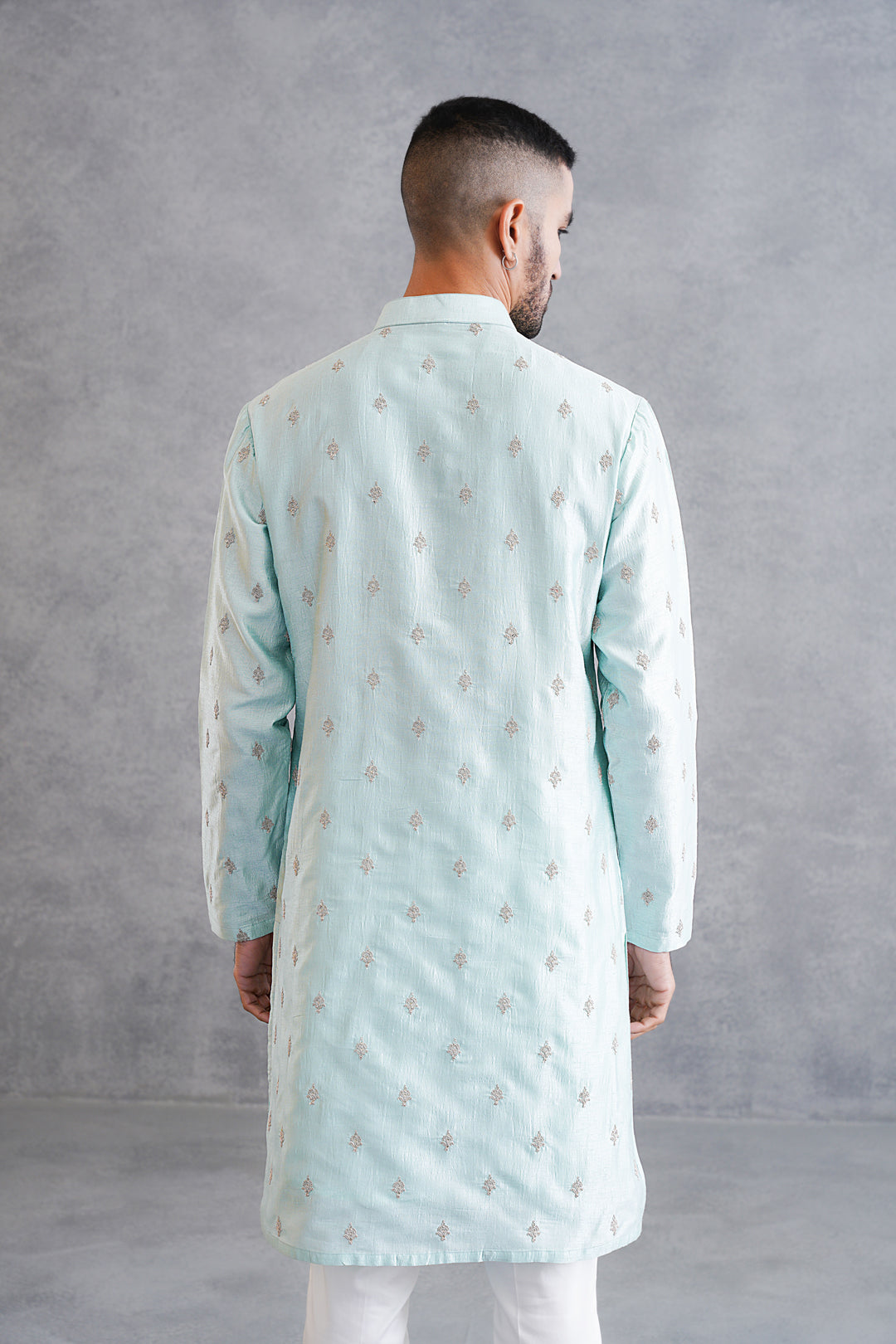 Sky Blue Embroidered Kurta Set