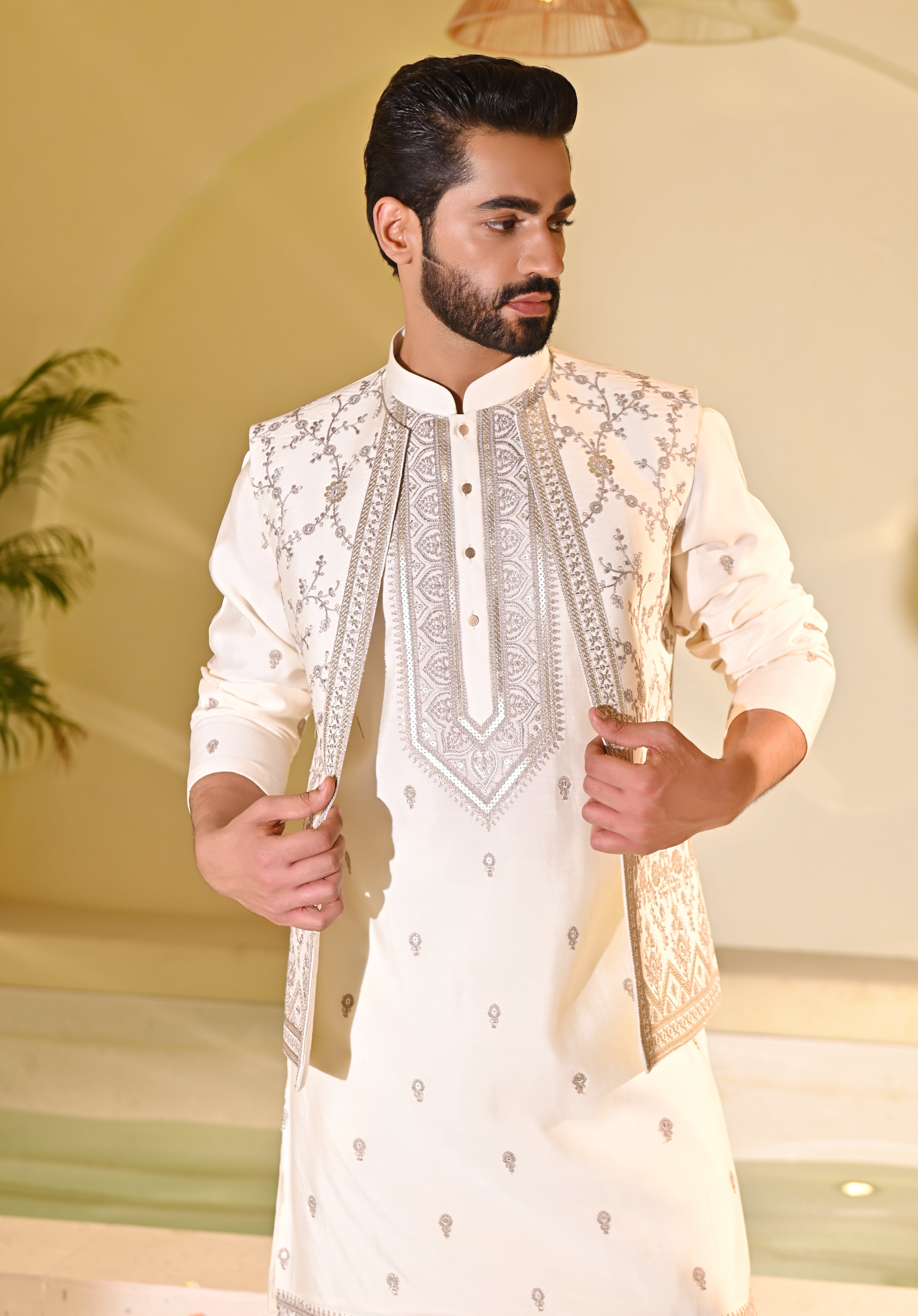 Stylish Designer Kurta Jacket Set - Perfect for Weddings and Parties

