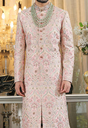 Pink Embroidered Sherwani