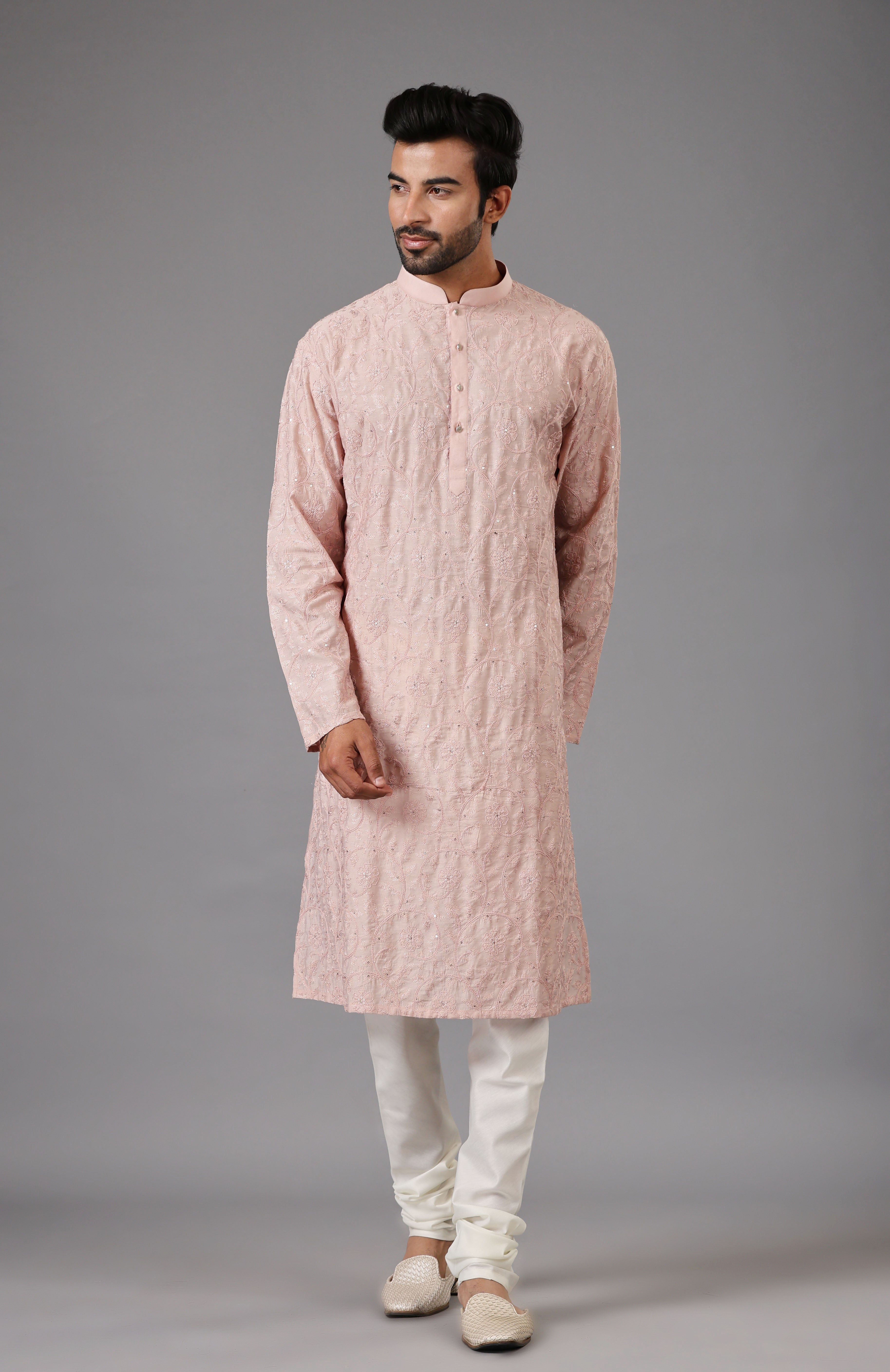 Trendy Pink Kurta Set - Modern Indian Fashion
