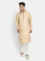 Embroidered Gold Kurta Set