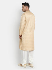 Embroidered Gold Kurta Set