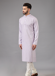 Embroidered Light Purple Kurta Set