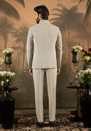 Grey Designer Bandhgala suit