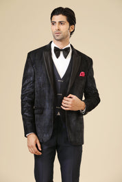 Navy blue designer suit