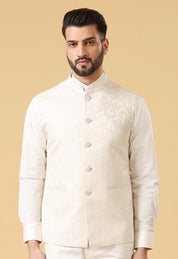 Elegant Off-White Bundi - Perfect for Festive Occasions
