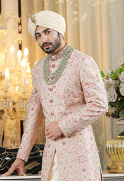 Trendy Pink Sherwani - Modern Indian Fashion
