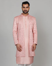 Trendy Pink Open Indo-Western - Contemporary Indian Fashion
