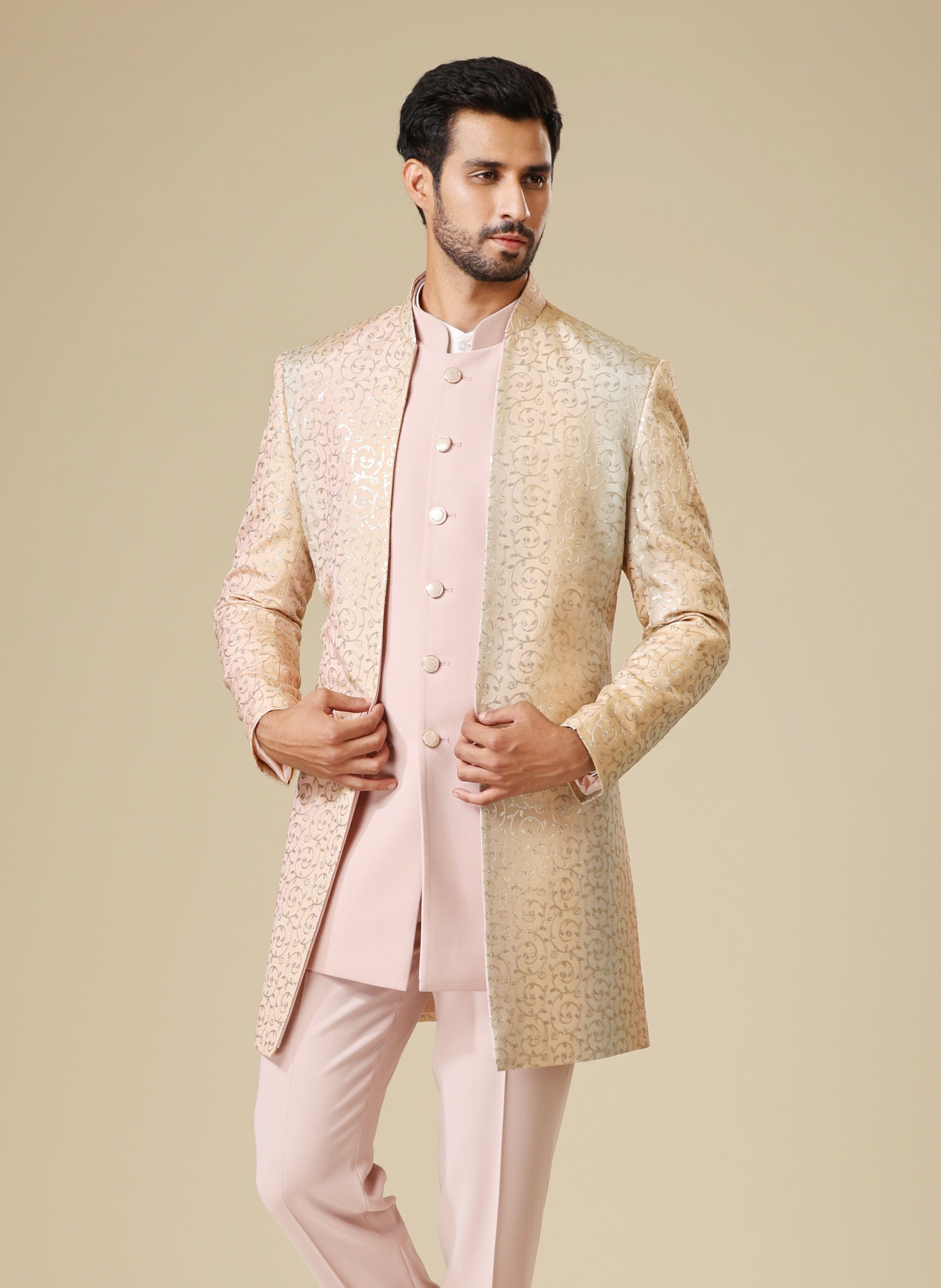 Elegant Pink Indo-Western - Traditional Indian Attire
