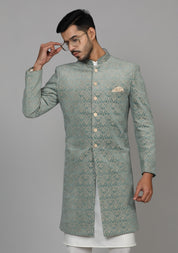 Pista Green Velvet Indo-Western - Festive Wear
Timeless Pista Green Velvet Indo-Western