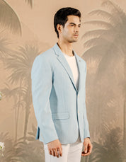 Modern Men's Fashion
Trendy Sky Blue Striped Blazer