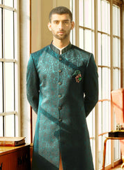 Suitable for Various Occasions
Timeless Teal Indo-Western 