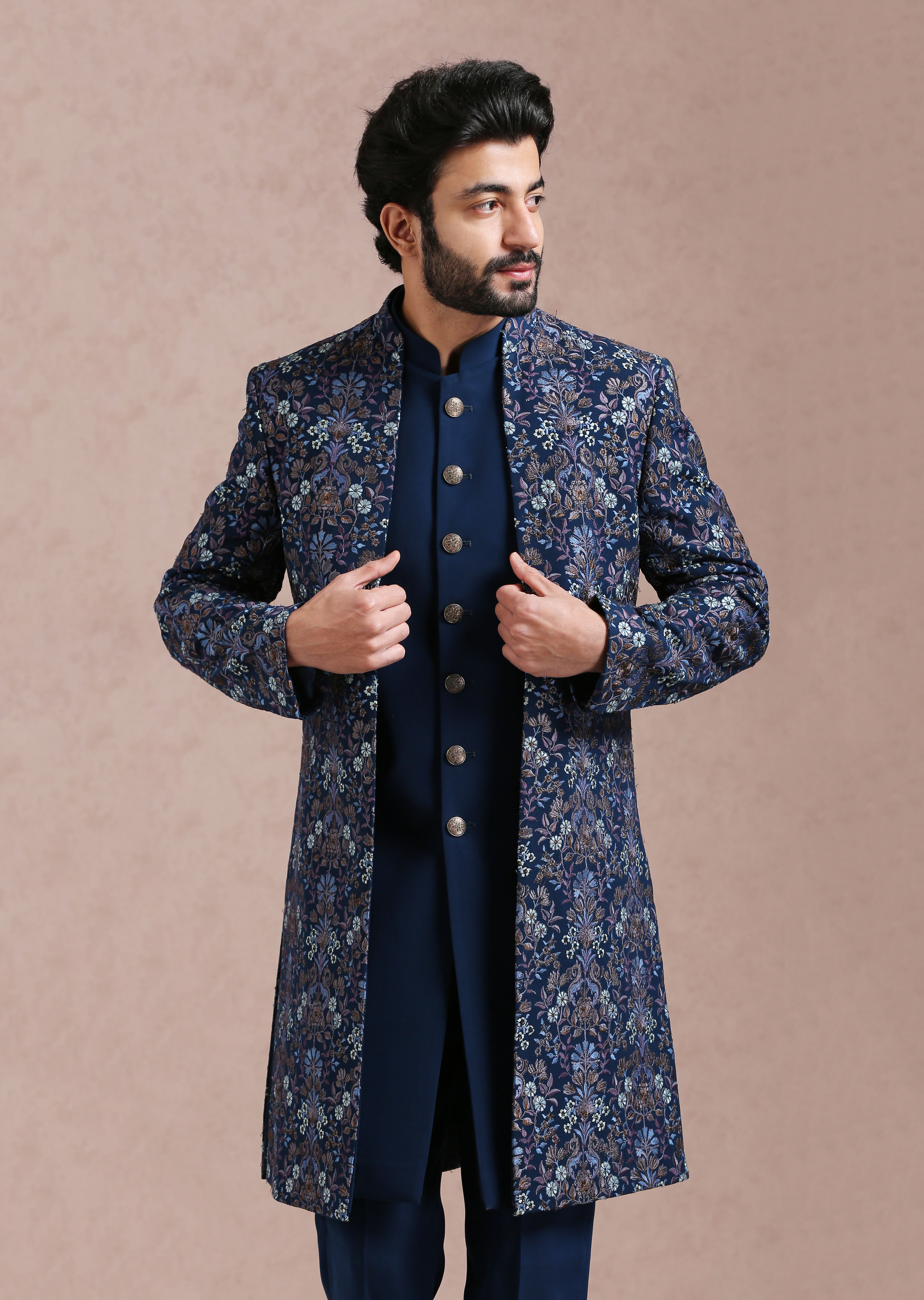 Suitable for Various Occasions
Luxurious Teal Indo-Western with Antique Zari Embroidery , Perfect for Special Occasions
Teal Indo-Western with Antique Zari Embroidery, Festive Wear
Timeless Teal Indo-Western with Antique Zari Embroidery 