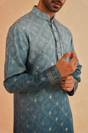 Blue Ombre Effect Kurta Set