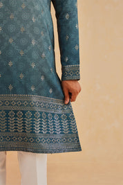 Blue Ombre Effect Kurta Set