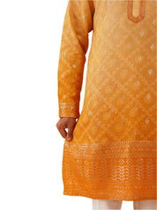 Modern Indian Fashion
Versatile Yellow Ombre Effect Kurta Set