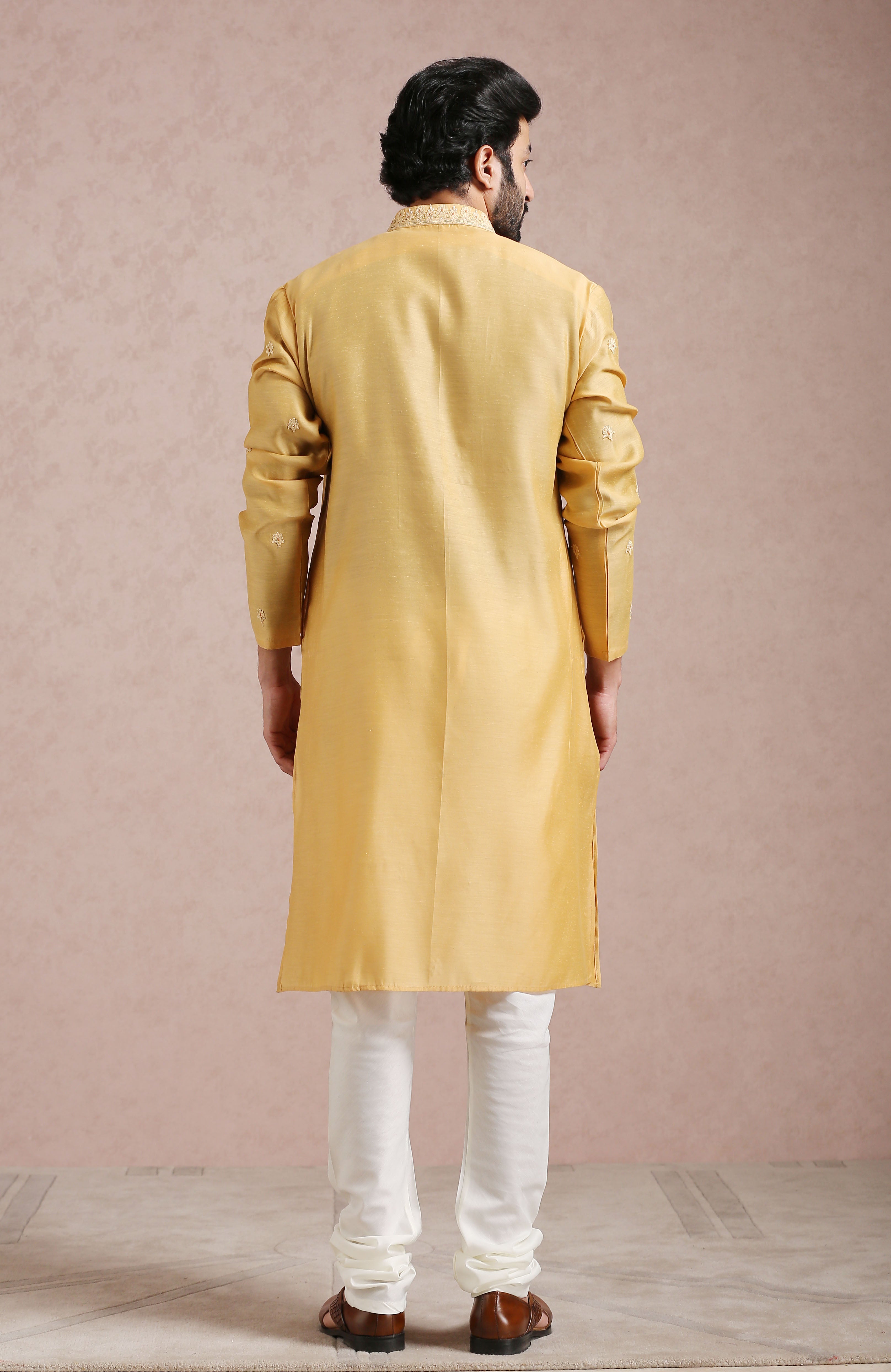 Embroidered Yellow kurta set