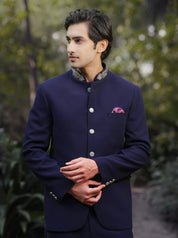 Navy Blue Bandhgala