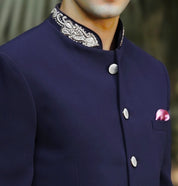 Navy Blue Bandhgala