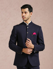 Navy Blue Basic Bandhgala