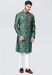 Printed Kurta Set Green