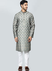 Printed Kurta Set Light Green