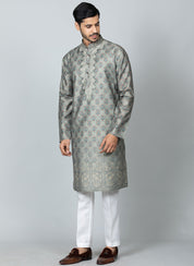 Printed Kurta Set Light Green